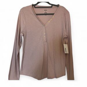 NWT Sonoma Mauve Long Sleeve Top XL